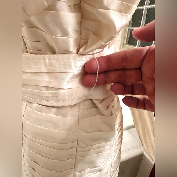 DESIGNER! DONCASTER COLLECTION!🌸100% SILK PEACOAT/DUSTER/White/Size-10 - Picture 12 of 16